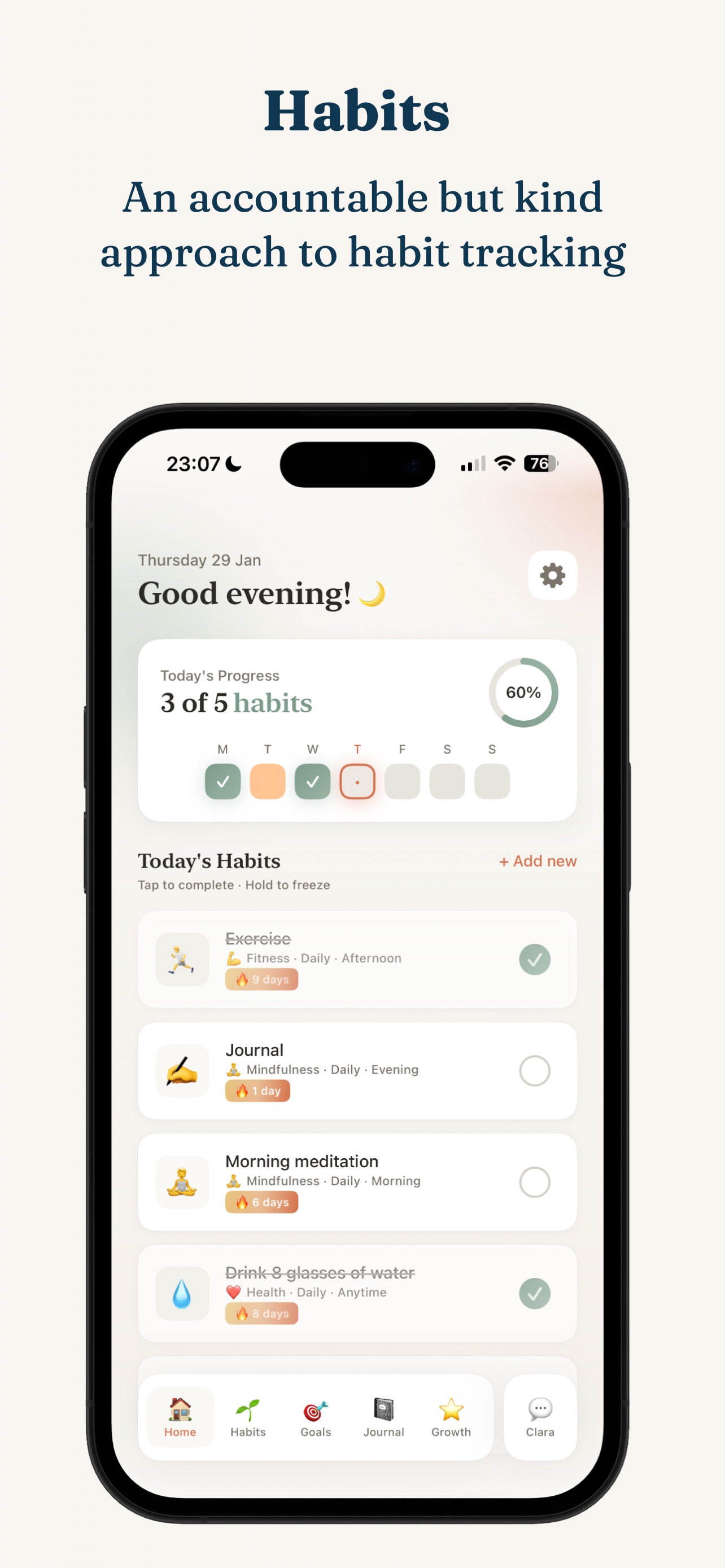 Fern: Goal & Habit Tracker