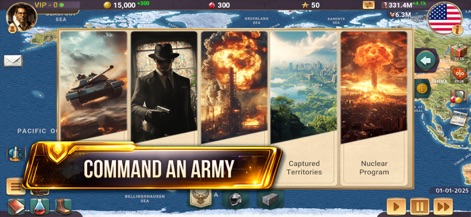 MA 3 – President Simulator - Players can oversee powerful military capabilities, from managing captured territories to developing a full-scale nuclear program.