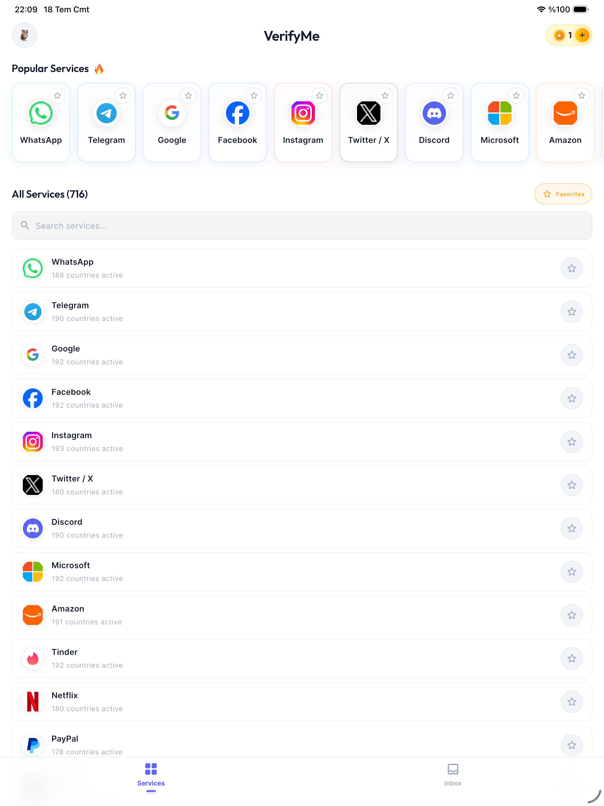 VerifyMe: Virtual Number SMS screenshot 6