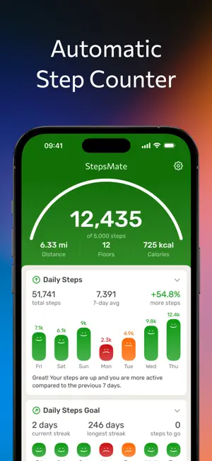StepsMate Step Counter screenshot 1