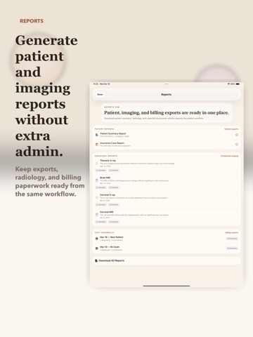 ChiroScribe iPad screenshot