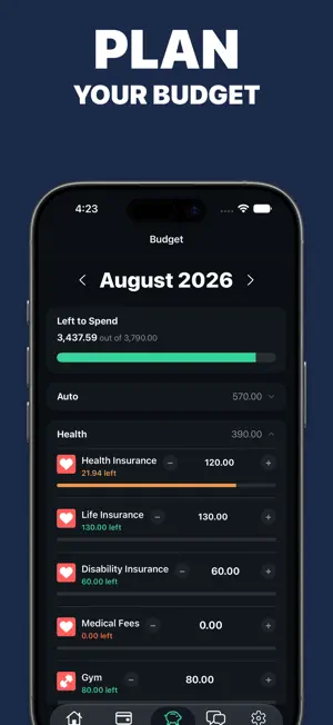 Budget Planner: Expense Trend screenshot 3