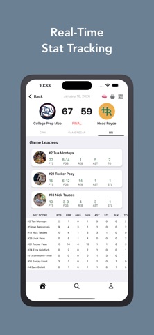 ScoreCast: The Stats App iPhone screenshot