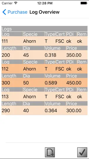TIMBERplus Log Purchase screenshot 3