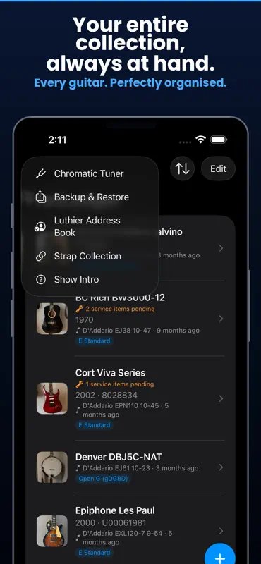 FretLedger: Guitar Tracker screenshot 1 of 8