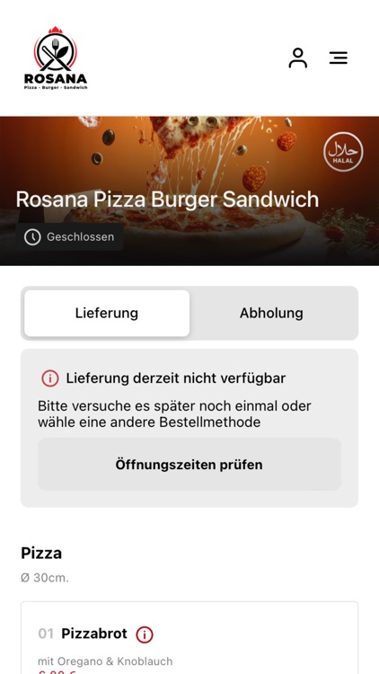 Rosana Pizza Burger Sandwich
