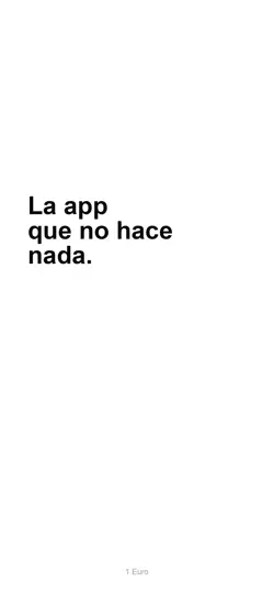 Captura de pantalla de 1 Euro — App Nada en iPhone 1