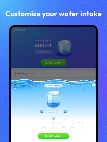 StepLite: Water & Step Tracker ipad screenshot 4
