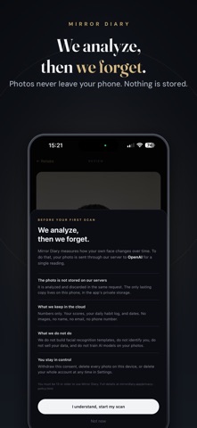 Mirror Diary: Skin Scan & Glow Screenshot 3 of 8