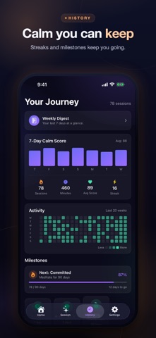 PulseCalm: HRV Breathing Screenshot 5 of 6