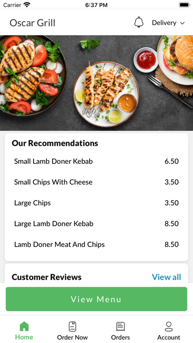 Oscar Grill. Screenshot