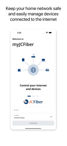 myJCFiber - built on CommandIQ Screenshot 1 of 5