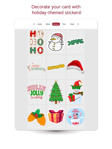 Christmas Cards Maker app iPad screenshot