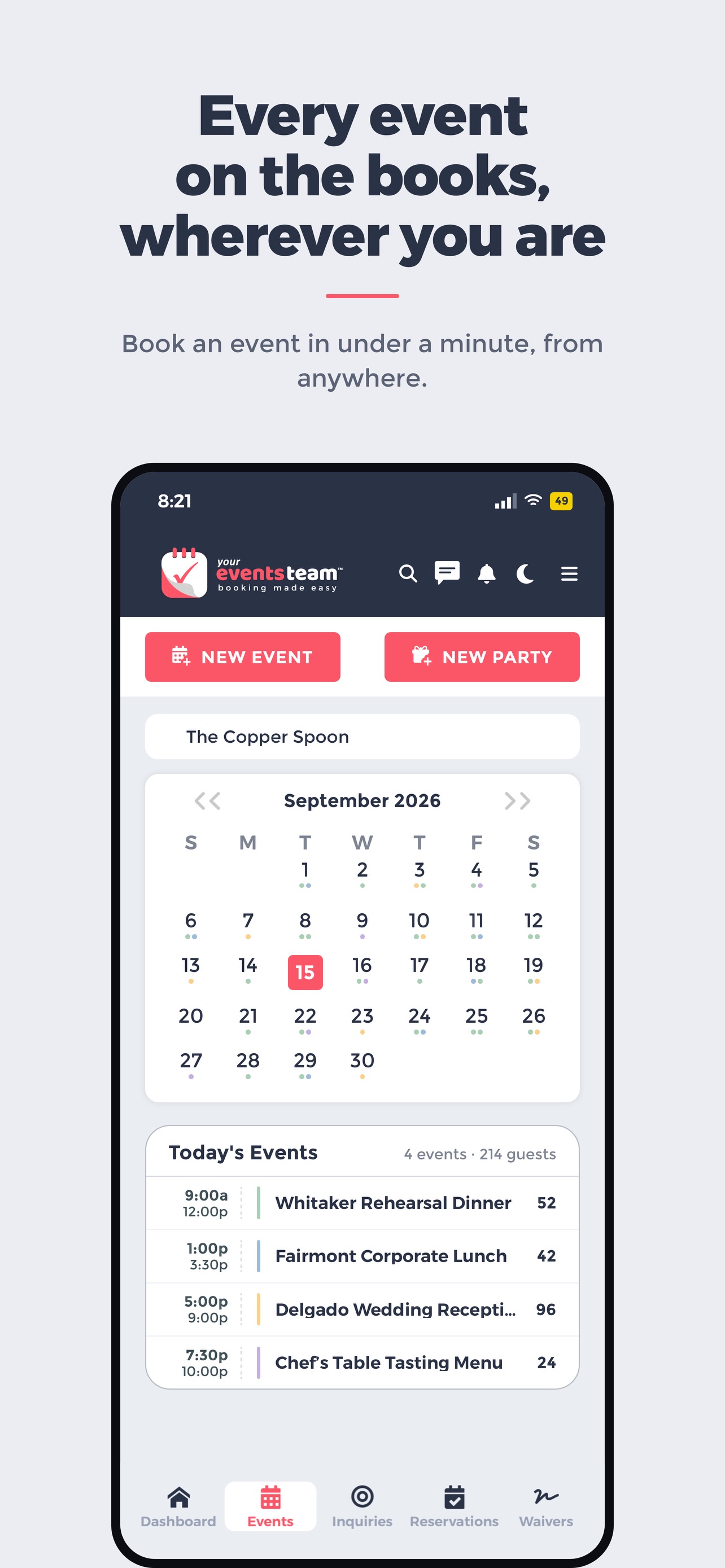 Screenshot 2 of Your Events Team