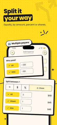 Splitup: Group Expenses screenshot
