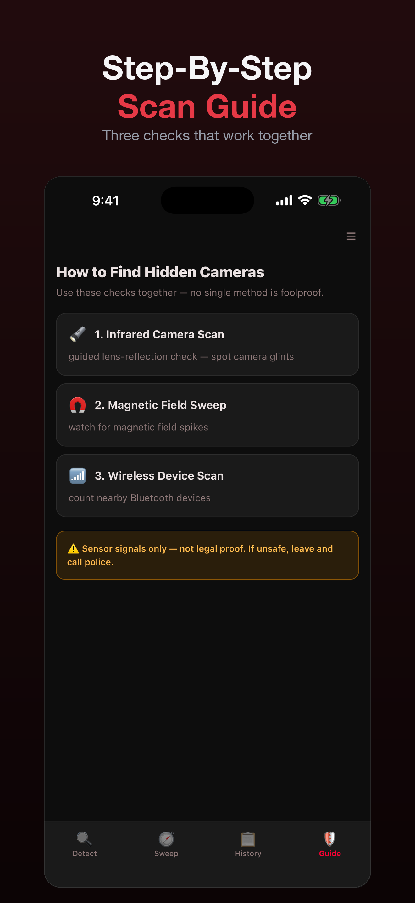 Hidden Camera Detect+ screenshot 3