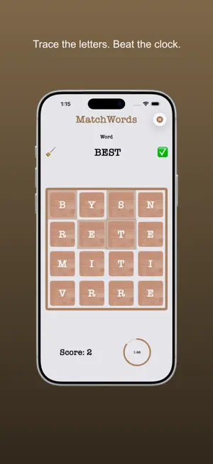 MatchWords: Word Search Game screenshot 1