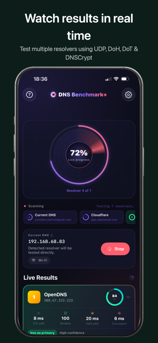 DNS Benchmark+ Screenshot 2 of 5