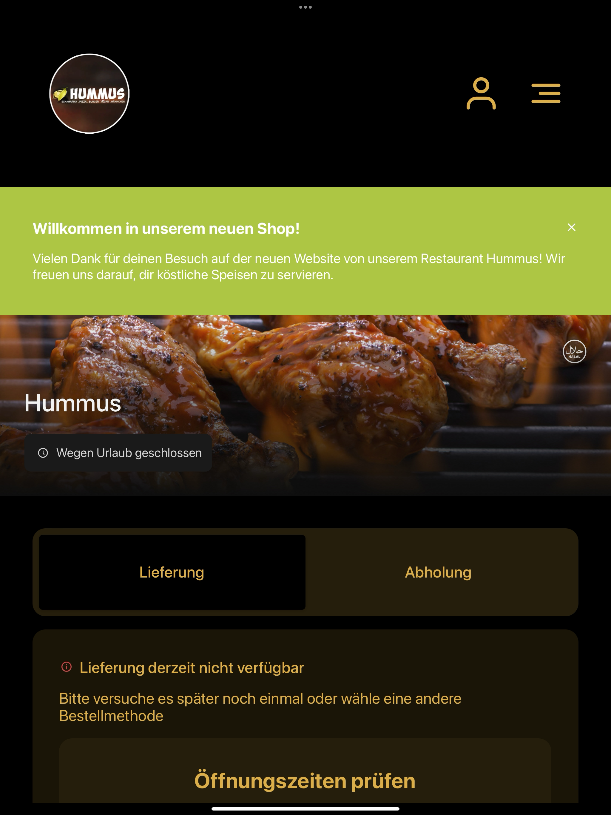 Humus und Chicken