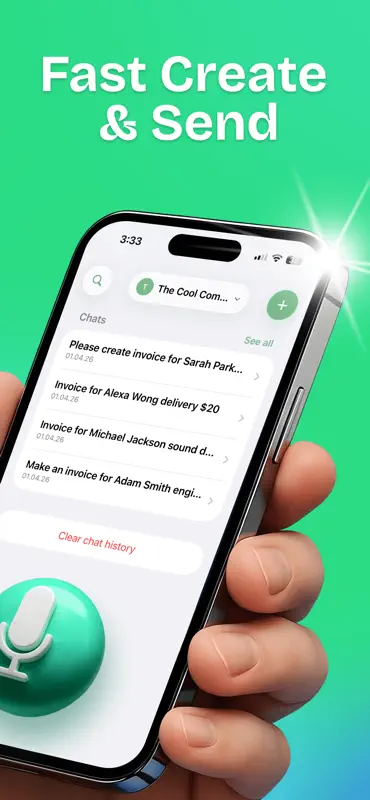 Voice to Invoice AI screenshot 2 of 5