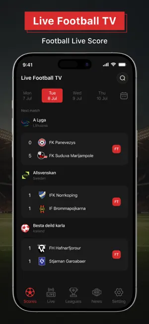 Live Football TV :Live Matches screenshot 1