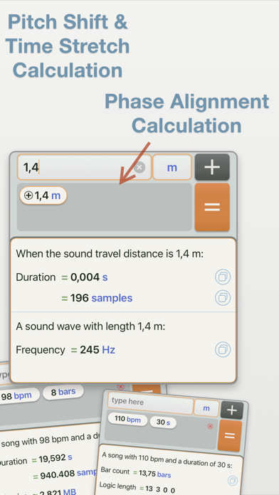 Studio Calculator iPhone screenshot 4 - Music app