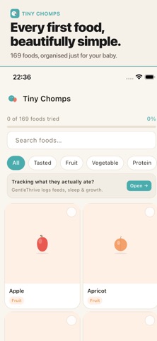 Tiny Chomps — BLW Food Guide Screenshot 2 of 2