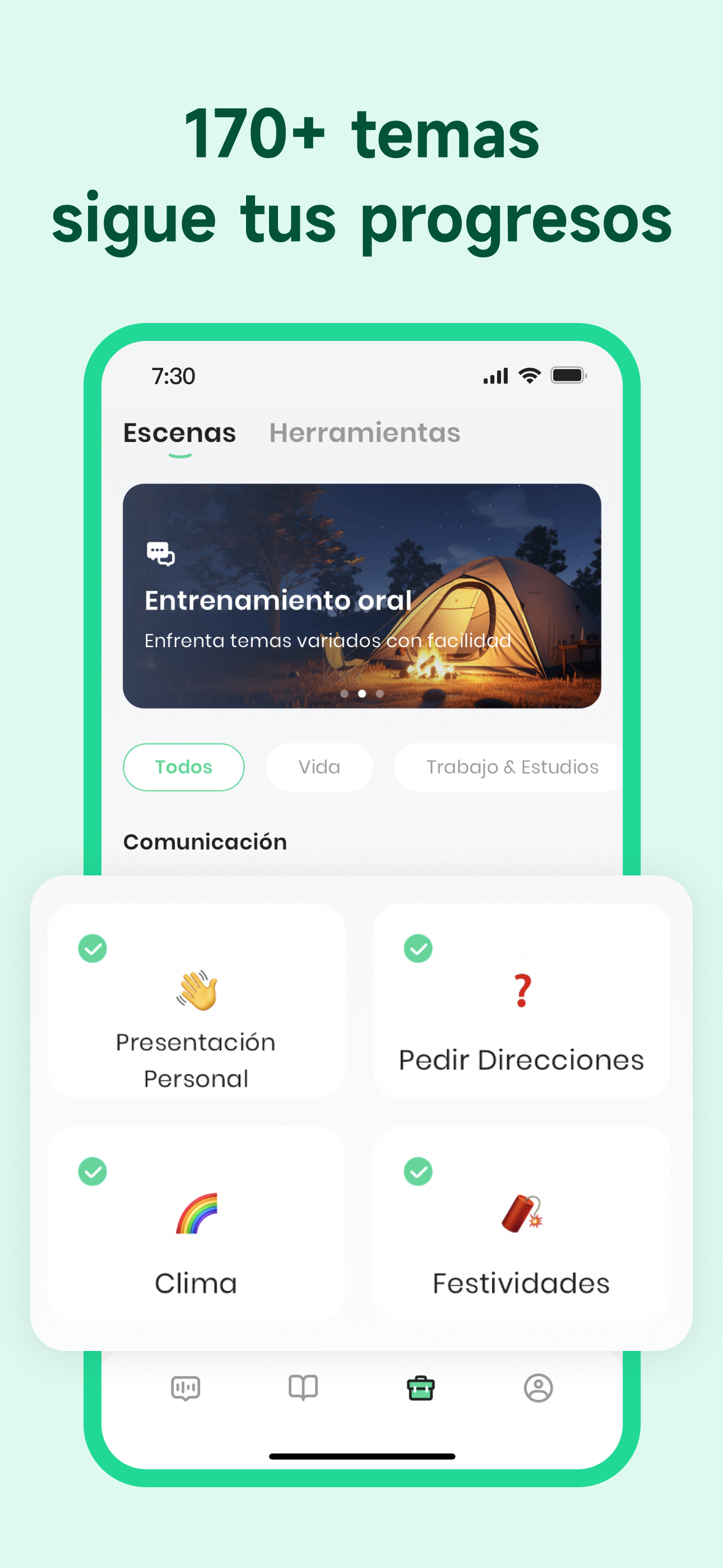 TalkOn IA： Hablar Inglés