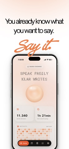 Klar: Voice to Text screenshot