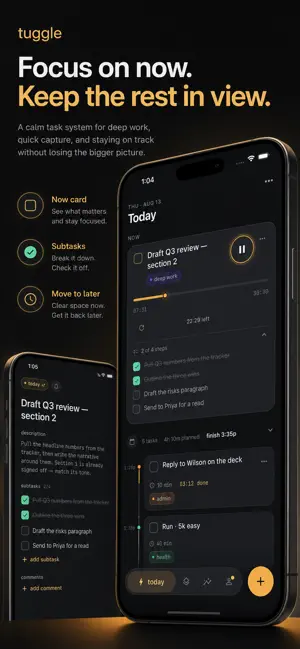 Tuggle: Focus Tasks & Planner screenshot 1