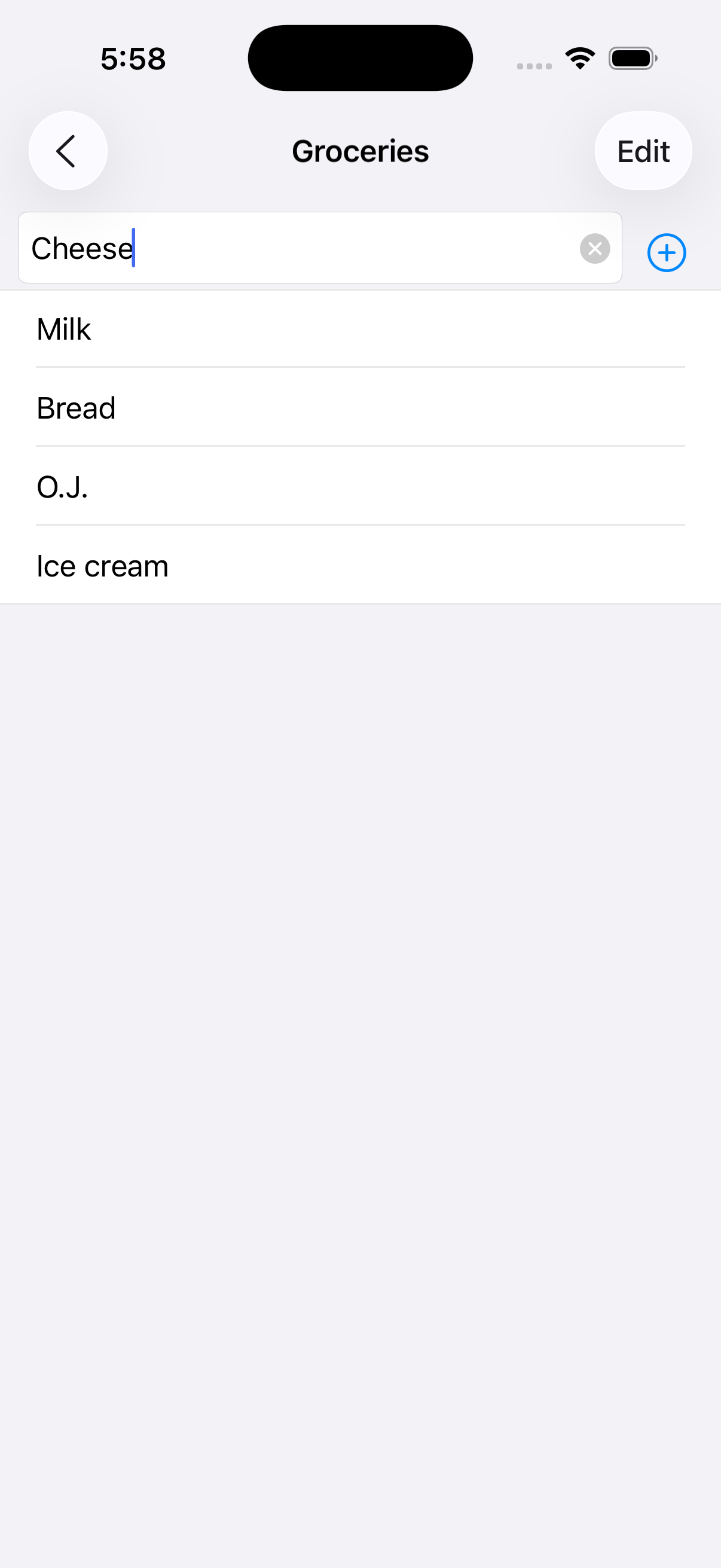 SimpleLists screenshot 3