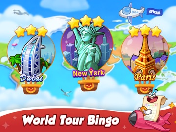 Bingo City: World Tour iPad screenshot