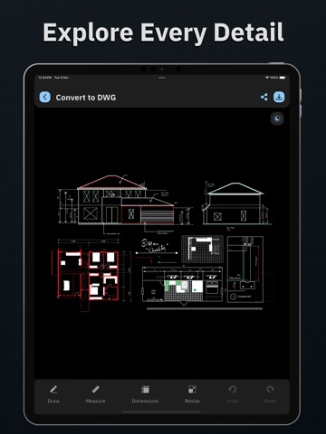 CAD Reader & Editor iPad screenshot