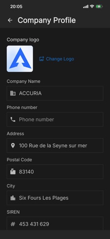 Accuria screenshot
