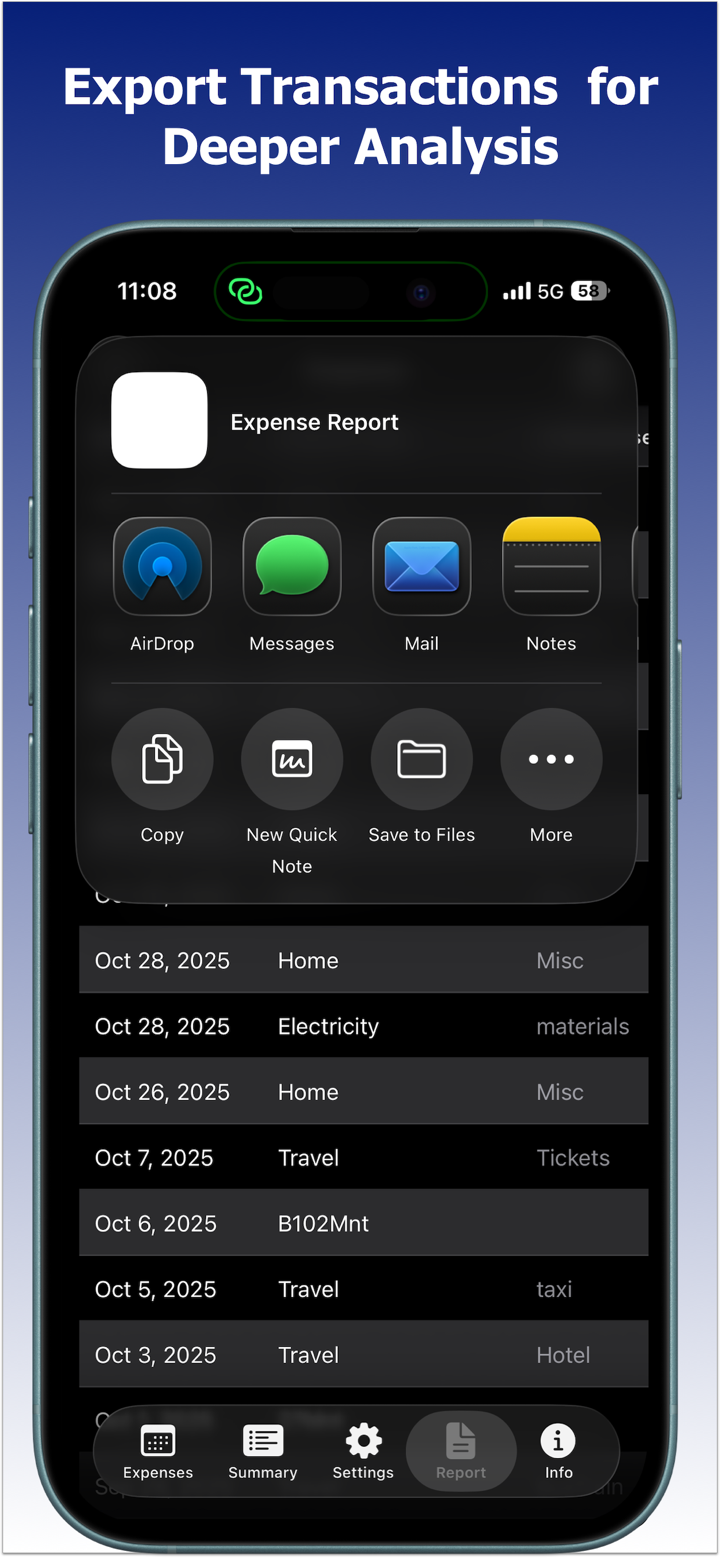 Flexi Expense Tracker : Budget screenshot 10
