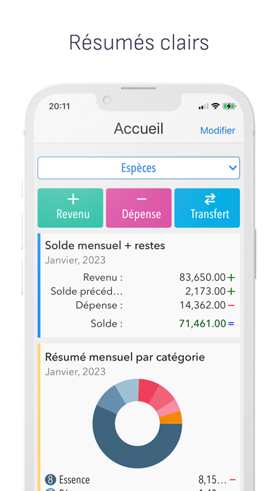 Screenshot #1 pour Dépenses quotidiennes