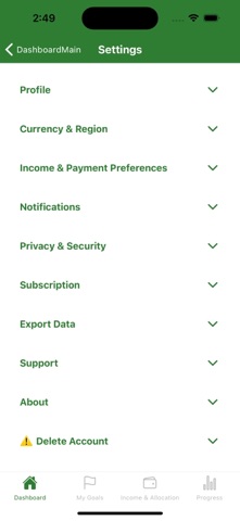 GoalMint: Finance Goal Tracker screenshot