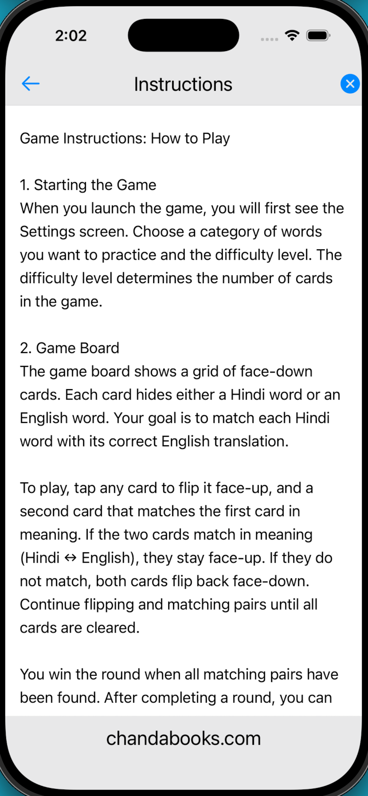 Hindi English Matching Game screenshot 2