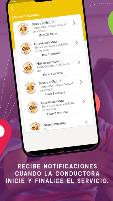 Chami Rides App iPhone screenshot 4 - Navigation app