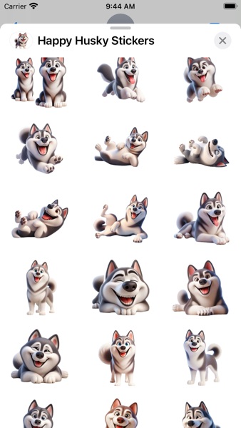 【图】Happy Husky Stickers(截图2) 【图】Happy Husky Stickers(截图2)