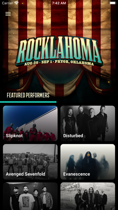 Rocklahoma Screenshot 1 - AppWisp.com Rocklahoma Screenshot 1 - AppWisp.com