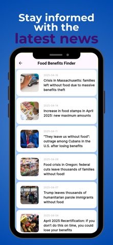 SNAP Benefits EBT 2026 iPhone screenshot