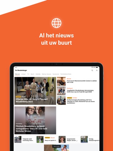 De Woudenberger iPad screenshot