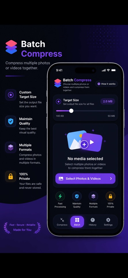 Dropsize: Photo & Video Shrink screenshot 2