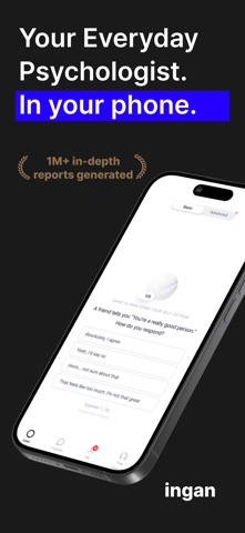 ingan.ai : AI Psychologist iPhone screenshot