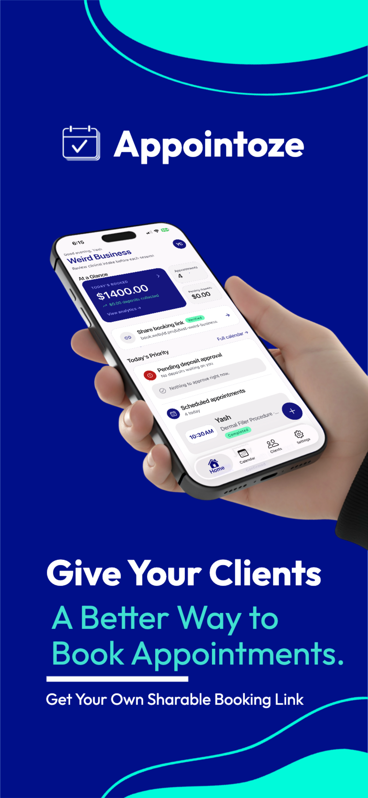 Appointoze: Schedule Booking