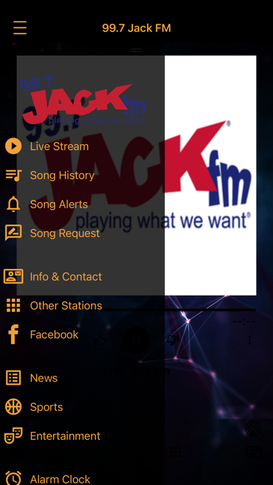 Screenshot 2 of 99.7 Jack FM App