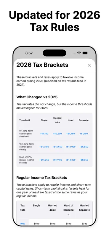 Capital Gains Calculator screenshot 2 of 3