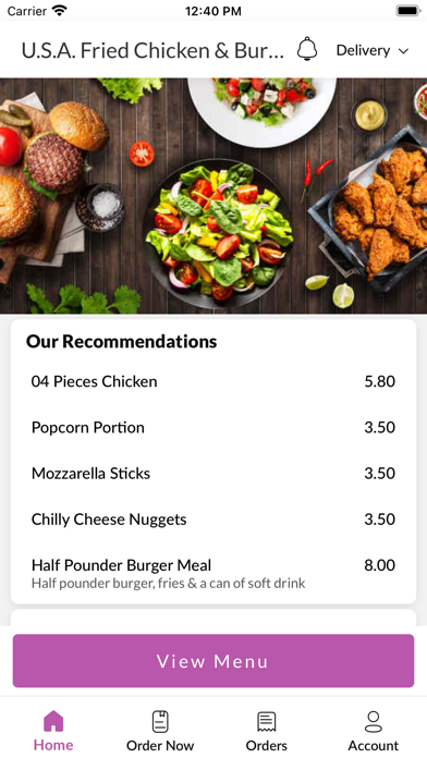 U.S.A. Fried Chicken & Burgers Screenshot