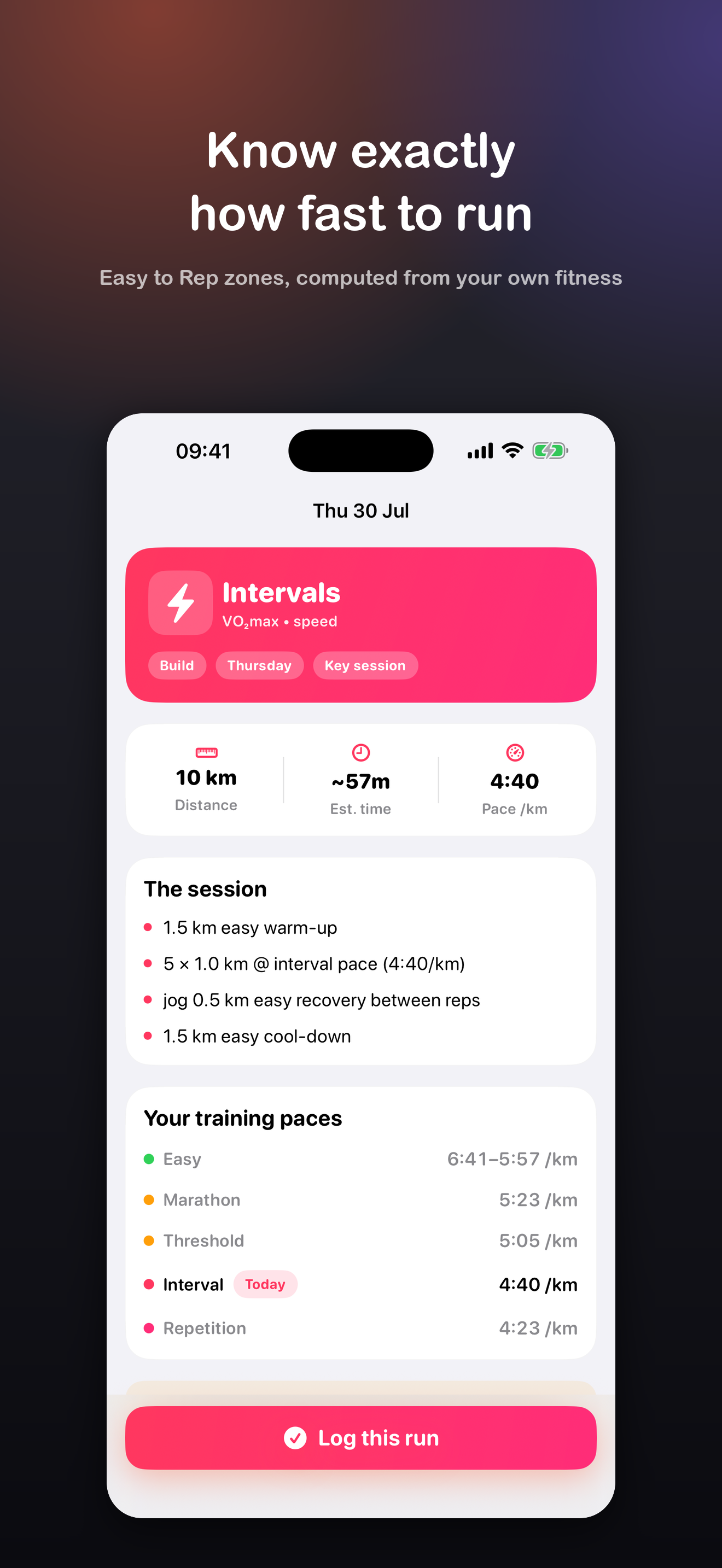 RunFast Training screenshot 4